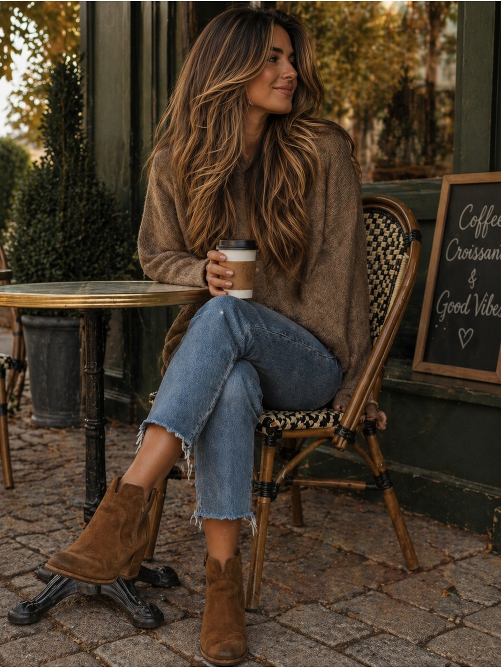 Kork-Ease Brown Suede Ankle Boots